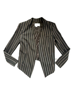 BCBGeneration Pinstripe Open Front Blazer Jacket Medium